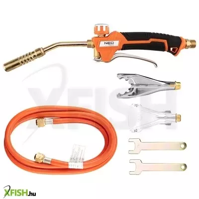 Neotools gázforrasztó, perzselő, gázégő készlet profi