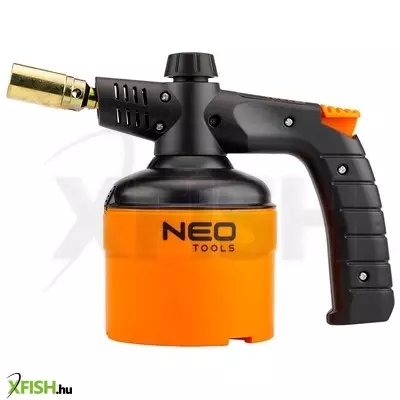 Neotools gázforrasztó, gázégő, 190g-os palackhoz, piezó gyújtással