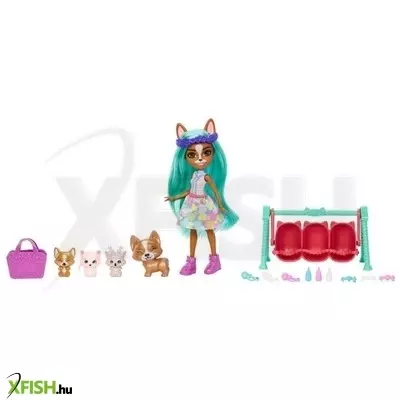 Enchantimals: Meglepetés játékszett - Crizia Corgi & Snow
