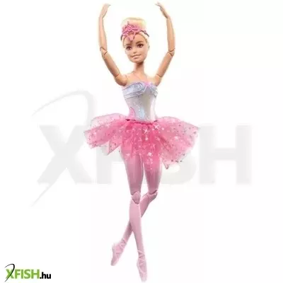 Barbie Dreamtopia: Tündöklő szivárványbalerina baba - szőke