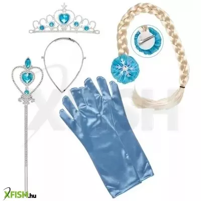 Hókirálynő jelmez kiegészítő szett - 5 db-os