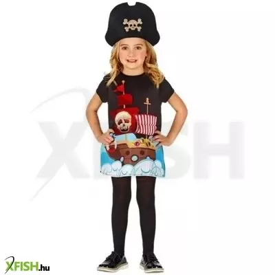 Kalóz kapitánylány jelmez - 104 cm