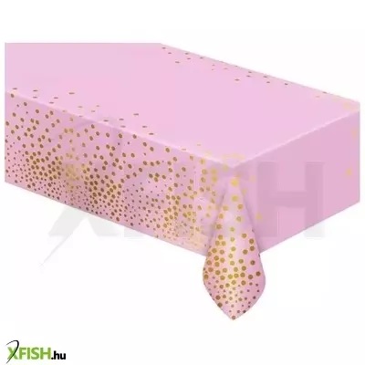 Beauty&Charm: Arany pöttyös asztalterítő - Pink, 137 x 183 cm