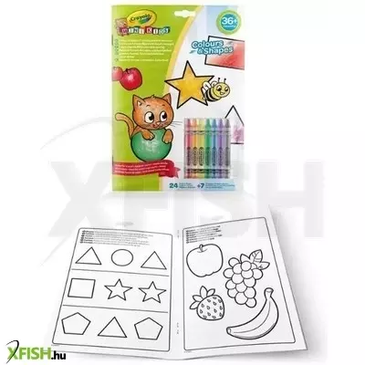 Crayola Mini Kids: Foglalkoztató 7 db zsírkrétával