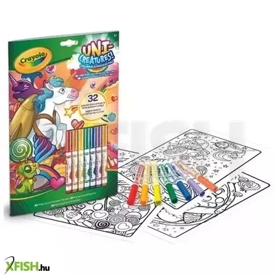 crayola: color & activity állatkornis foglalkoztató 7 db filctollal