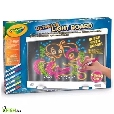 Crayola: Neon világító rajztábla filctollakkal