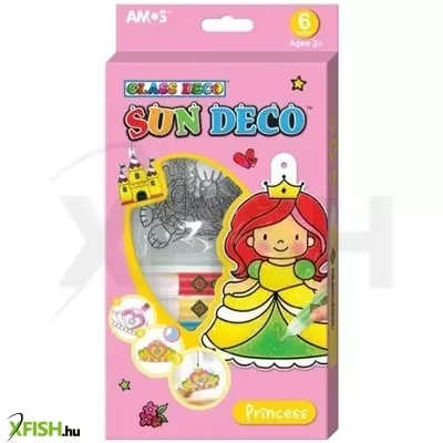 Disney glass deco hercegnős üvegfesték készlet