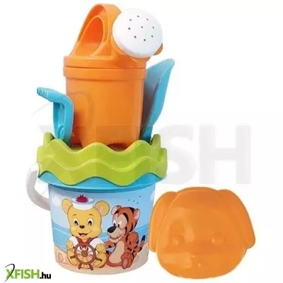 Homokozó készlet vödörrel – Poppy Friends, 13 cm