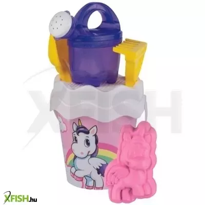 Homokozó készlet 20 cm-es vödörrel – Unikornis