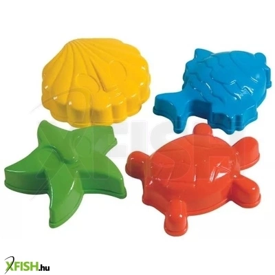 homokozóforma szett - tengeri állatok, 4 db-os szett