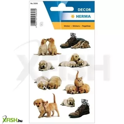 herma: kutyakölykök és cicák matricacsomag