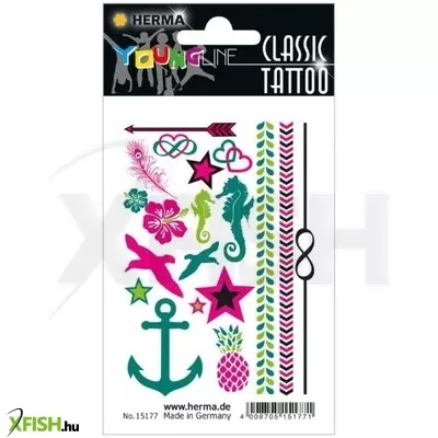 Herma: Lemosható nyári tetoválás lányoknak