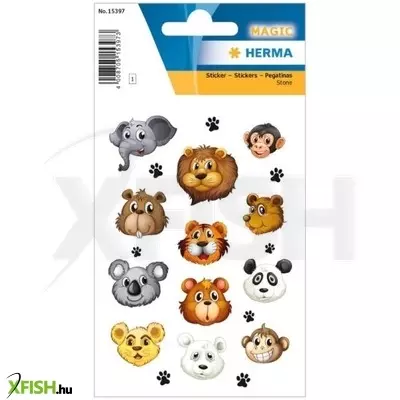 herma: állat portrék matricacsomag