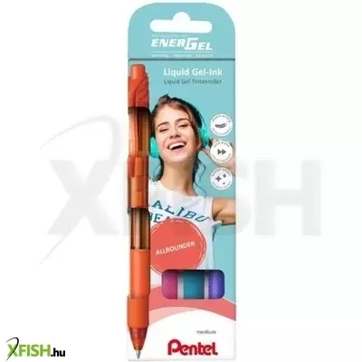 Pentel: EnerGelX zseléstoll - 4 db-os szett, divatszínek