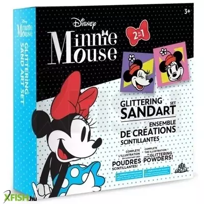 Minnie egér 2 az 1-ben homokfestő készlet
