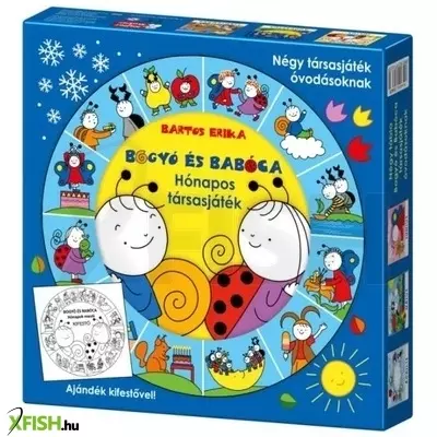bogyó és babóca: hónapos társasjáték