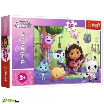 Trefl: Gabi babaháza, Gabi és macskasztikus babaháza - 30 darabos puzzle