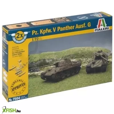 Italeri: Pz.Kpfw.V Panther Ausf. G harckocsi makett, 2 db-os - 1:72