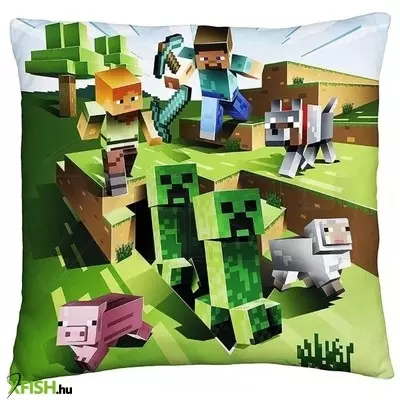 Minecraft: Kúszónövények harca díszpárna - 40 x 40 cm