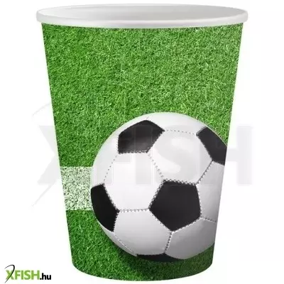 Focilabda mintás papírpohár - 200 ml, 6 db