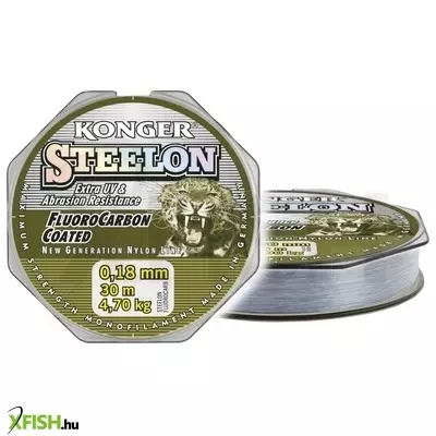Konger Steelon Fluorocarbon Coated Monofil Előkezsinór 30m 0,20mm 5,7Kg