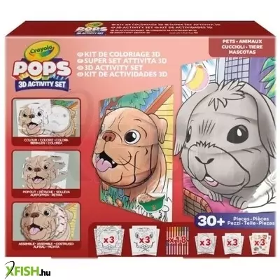 Crayola POPs: 3D megakészlet – Kisállatok