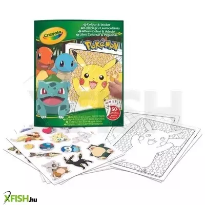 Crayola Color & Sticker: Pokémon foglalkoztató