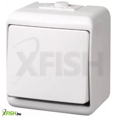 Gao 22081 1 pólusú kapcsoló, kültéri ip44 kivitel, 230 v~ / 50 hz / 10 a, fehér