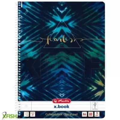 Herlitz: Batik Fearless vonalas spirálfüzet, A4