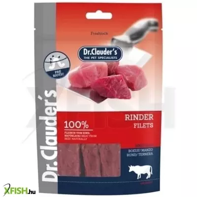 Dr.Clauders Dog Jutalomfalat Premium Marhafilé Darabok 80g