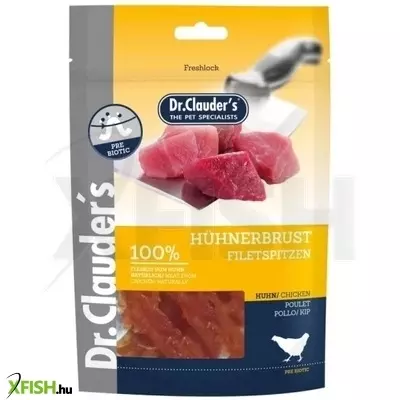 Dr.Clauders Dog Jutalomfalat Premium Csirkefilé Csíkok 80g