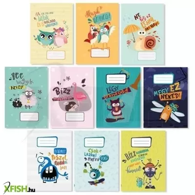 Monsters 2023 négyzetrácsos füzet, A5, 27-32 - többféle