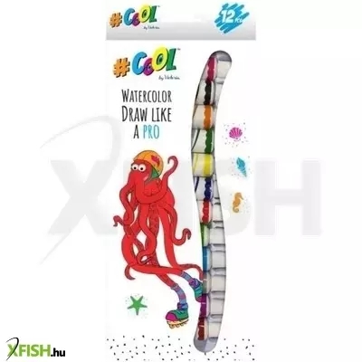 COOL by Victoria: Színes tempera készlet - 12 db-os