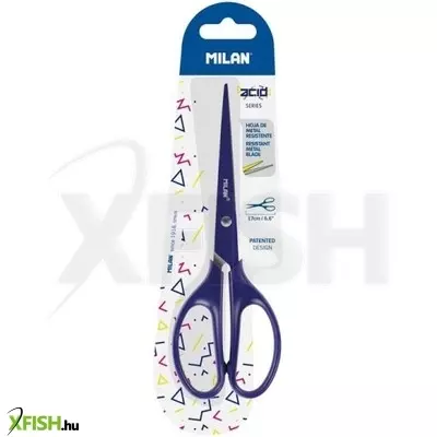 Milan: Acid hegyes olló, 17 cm - kék
