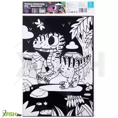 tookyland: bársonyos színezőkészlet – dinoszaurusz, 30 x 25 cm