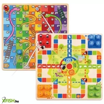 Tooky Toy: 2 az 1-ben Ki nevet a végén és Kígyók és létrák társasjáték