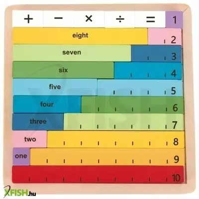 Tooky Toy: Számolni tanulok! fa játékszett