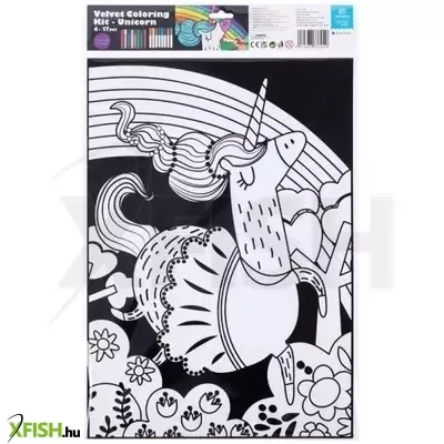 tookyland: bársonyos színezőkészlet – unikornisok, 30 x 25 cm