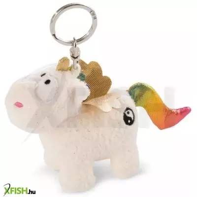Nici: Rainbow Yang unikornis plüss kulcstartó - 10 cm