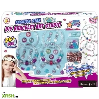 Csináld magad karkötő készítő szett charmokkal