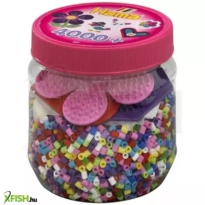 Virág és szívecske vasalható gyöngy készlet