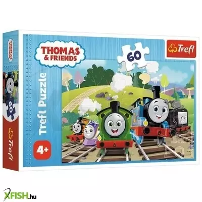 trefl: thomas és barátai - vonatok xxl puzzle - 60 darabos