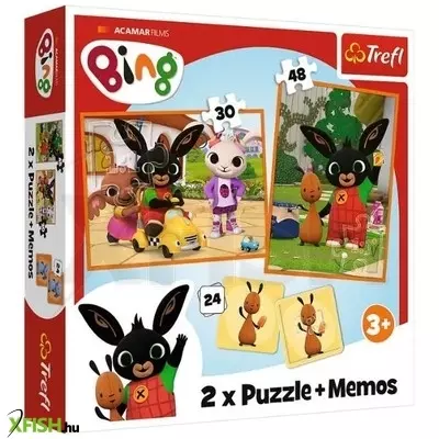 Trefl: Bing és barátai puzzle és memória játék