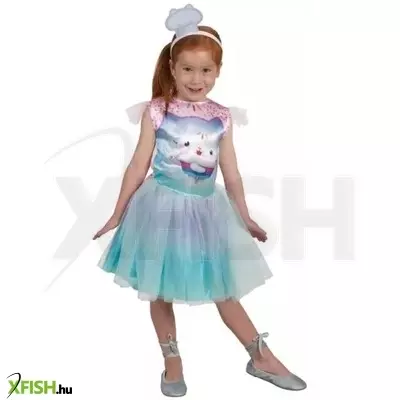 Rubies: Süti cica tüllszoknyás ruha 3-5 éveseknek - 90-105 cm