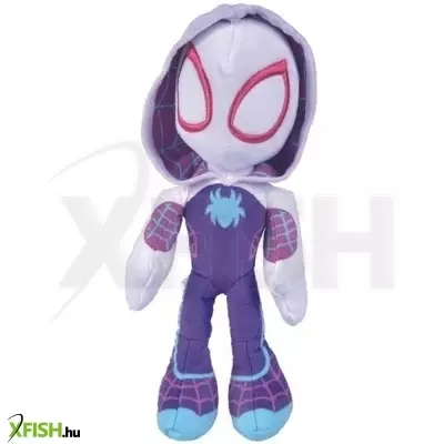 Póki és csodálatos barátai: Ghost Spider plüssfigura sötétben világító szemmel - 25 cm