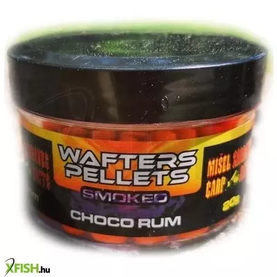 Zadravec Wafters Pellets lebegő feeder csali - Smoked-Choco Rum 6Mm (Csoki Rum,Fluo Narancs)