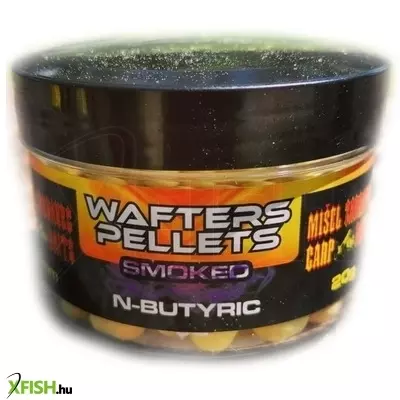 zadravec wafters pellets lebegő feeder csali - smoked-n-butyric 6mm (vajsav,tört sárga)