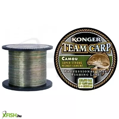 Konger Team Carp Camou Monofil Zsinór 600m 0,25mm 8,0Kg