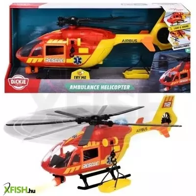 Dickie: Mentőhelikopter fénnyel és hanggal - 36 cm