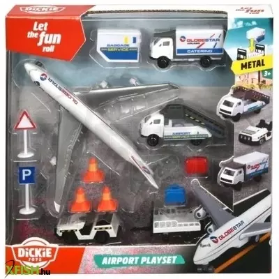 Dickie: Repülőtér játékszett - 13 db-os
